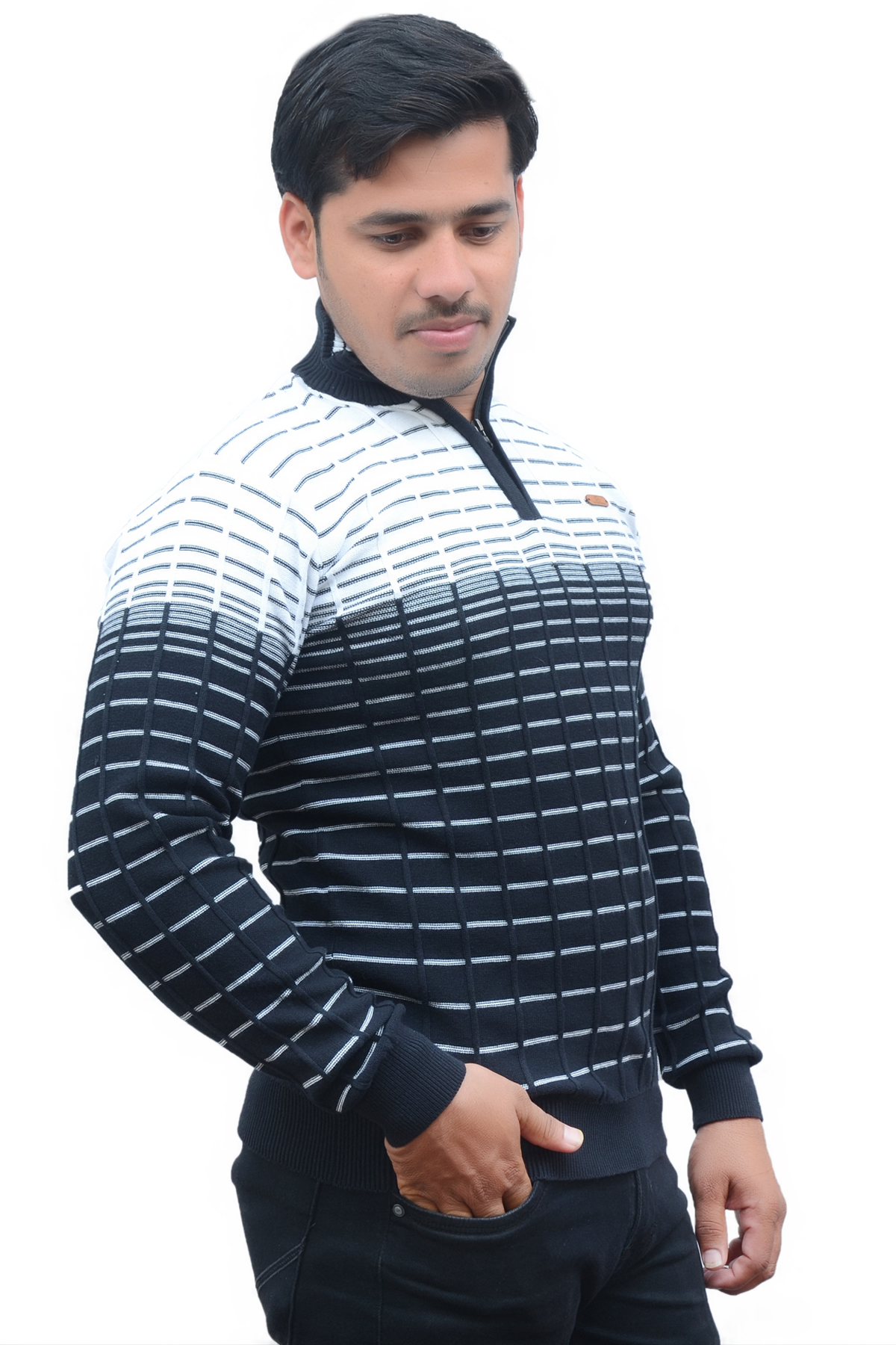 Stripes Regular Fit V-neck T-shirt